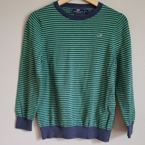 Vineyard Vines Striped Crew Neck Sweater